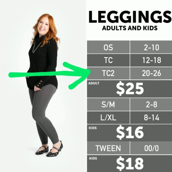 LuLaRoe TC2 Leggings Set - Picture 5 of 6